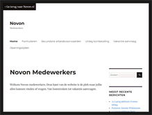 Tablet Screenshot of medewerkers.novon.nl